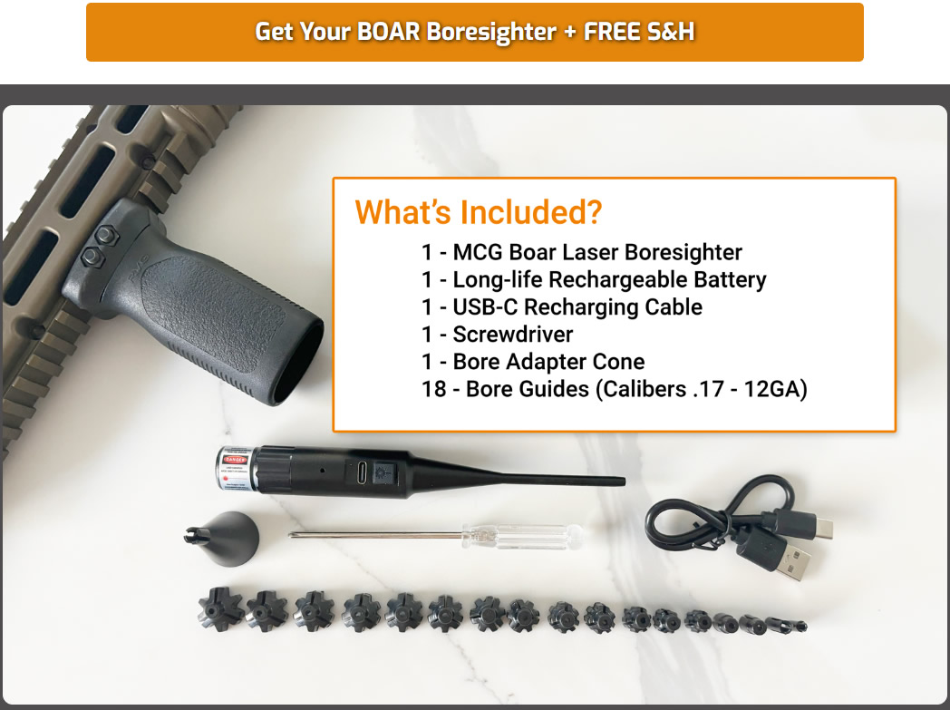 The Boar Laser Boresighter: Zero with No Ammo, No Nonsense

